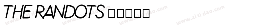 THE RANDOTS字体转换
